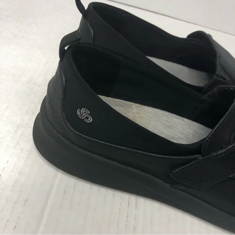 Clarks Loafers Womens Size 9.5 Cloud Steppers Black Slip On Comfort Shoes